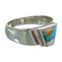 Sterling Silver Multicolor Inlay Southwestern Ring Size 7-1/2 YX84436